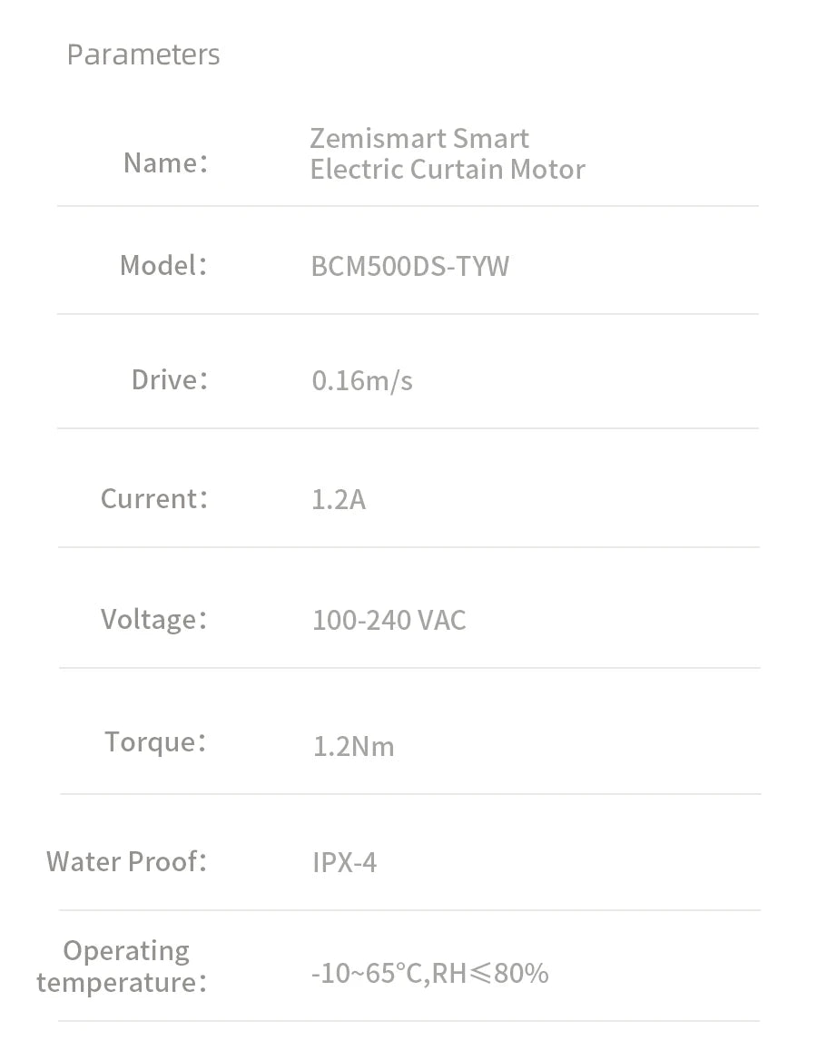 WiFi Smart Curtain Motor