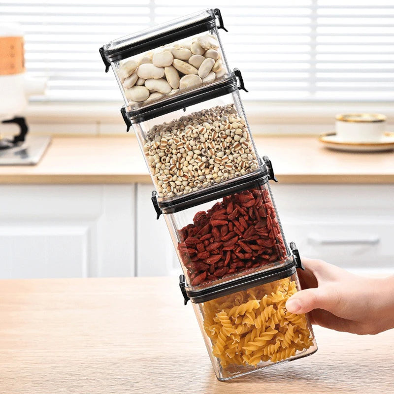 Sealed Kitchen Storage Jars Set