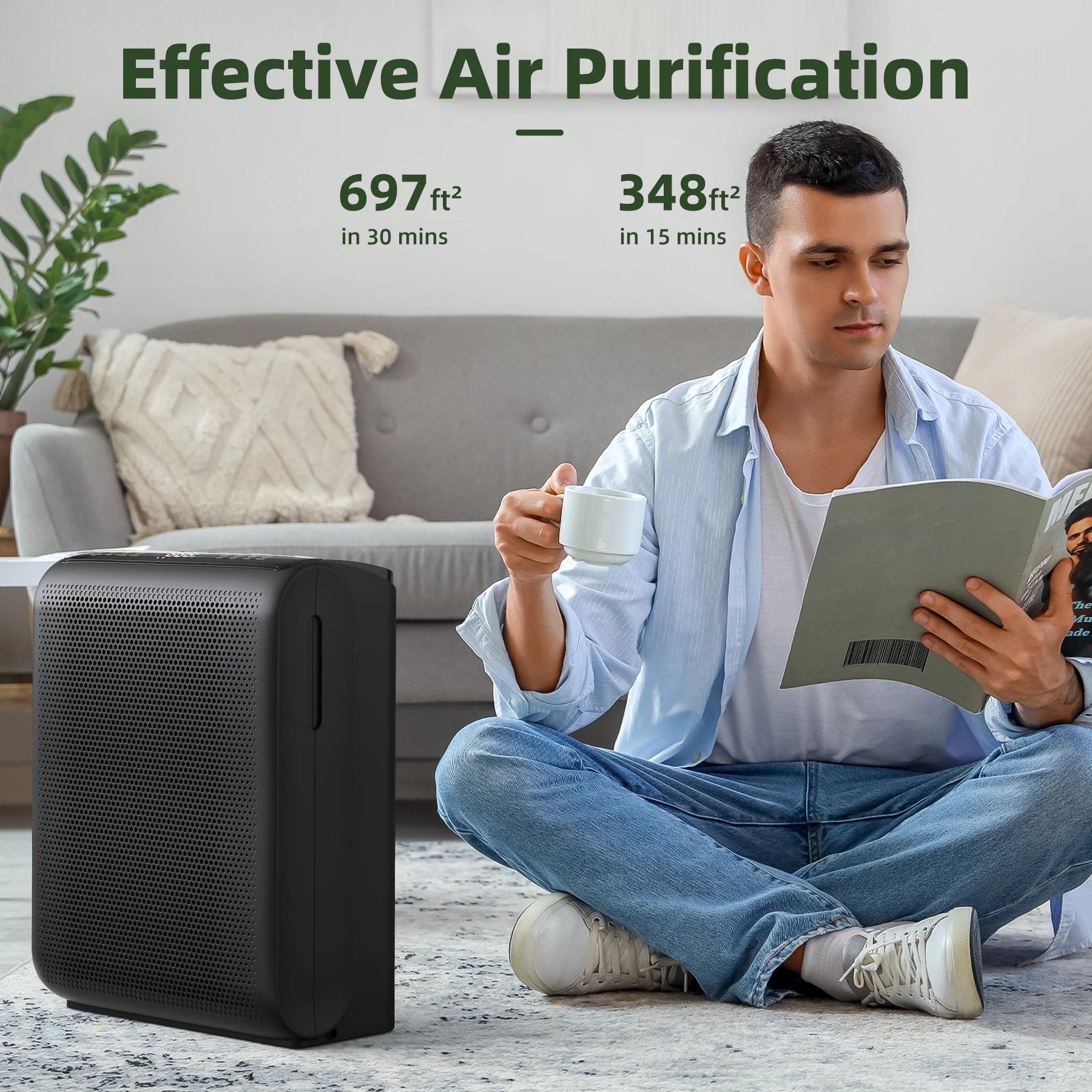 Smart Air Purifier with HEPA Filter