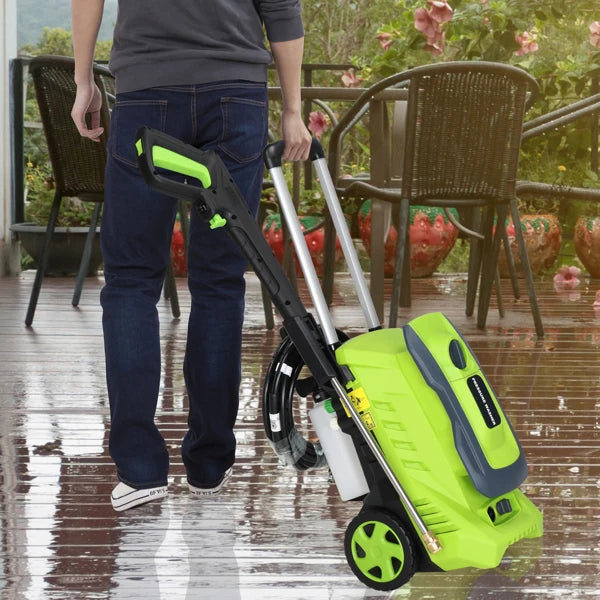 Green 1300PSI Electric Pressure Washer