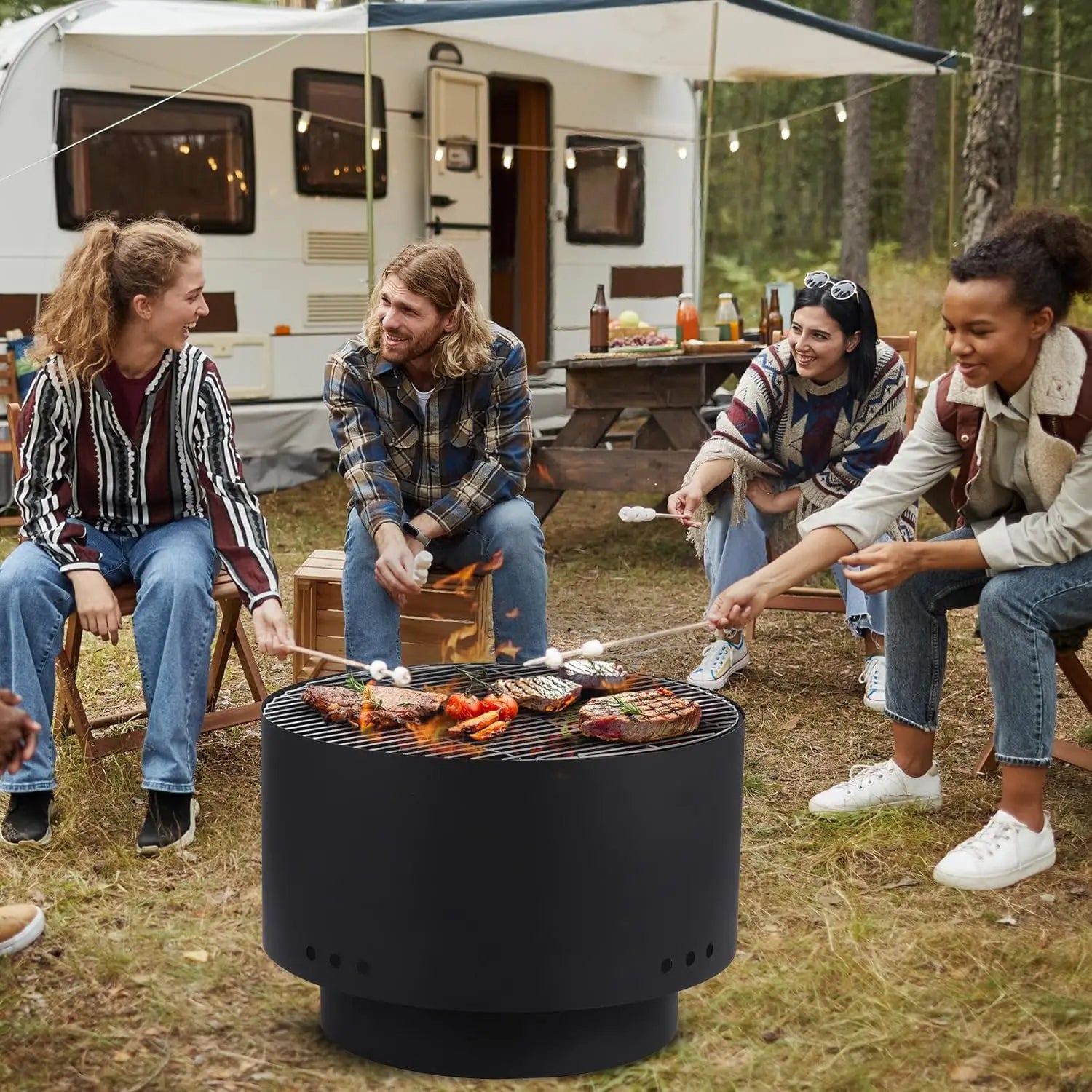 Smokeless Outdoor Patio Fire Pit