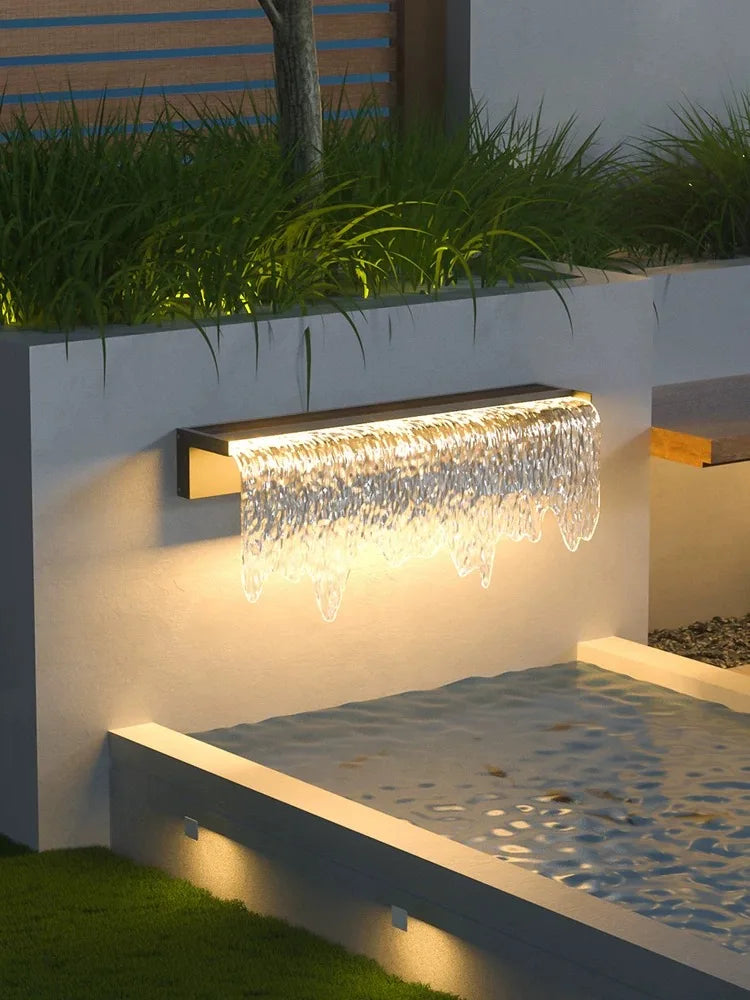 Acrylic Waterfall Wall Light