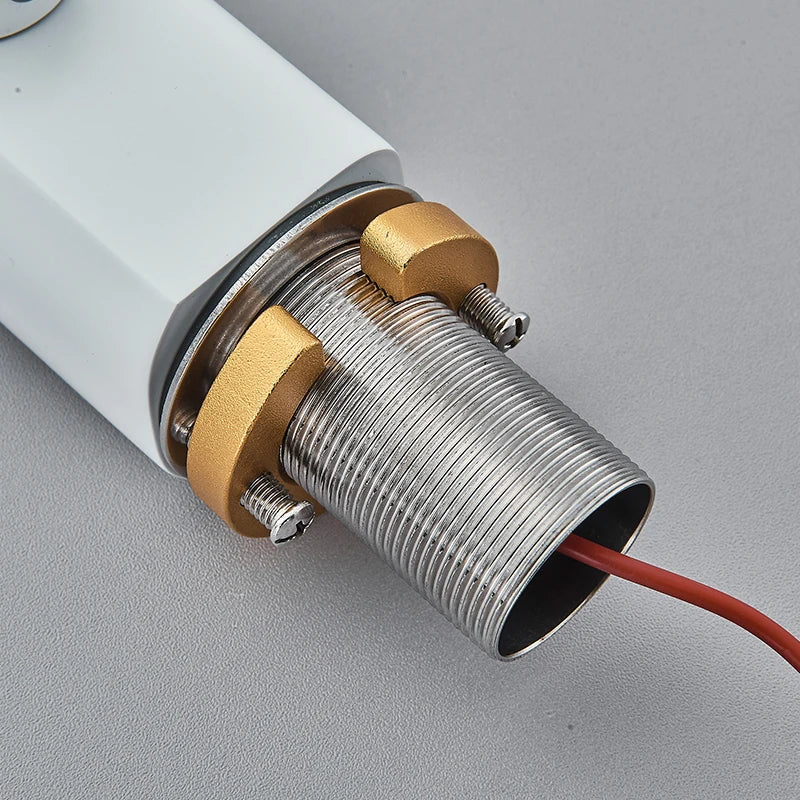 White Smart Dual Sensor Faucet
