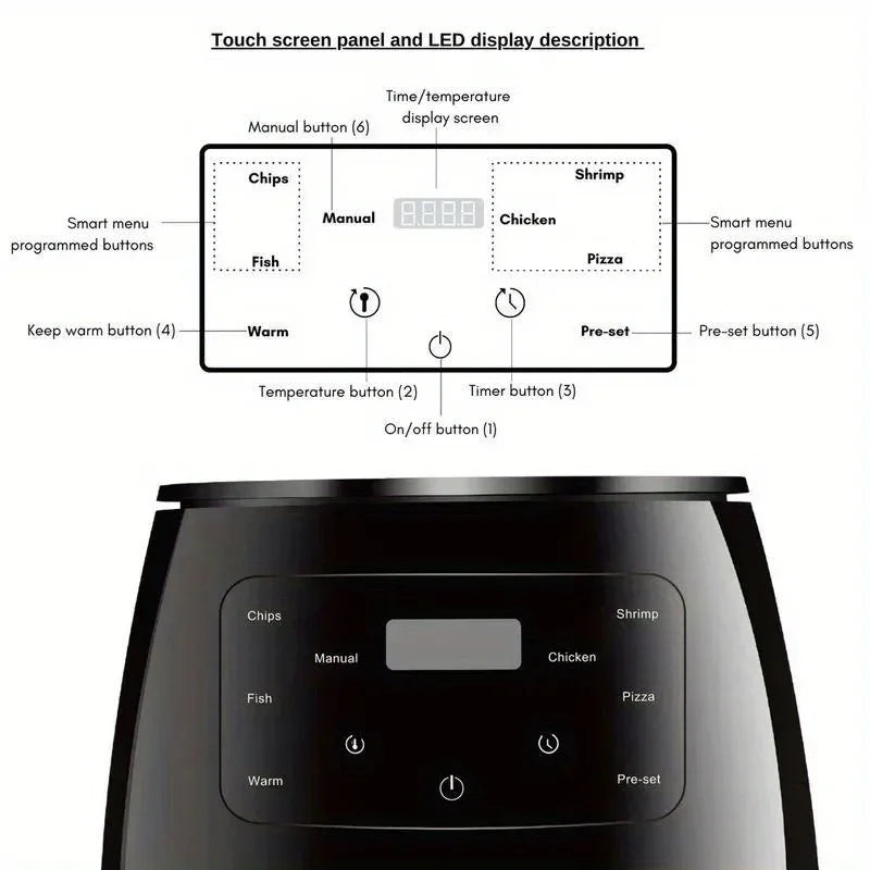 6L Digital Air Fryer