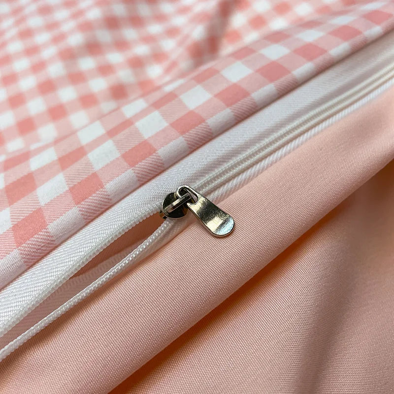 Plaid Cotton Bedding Set