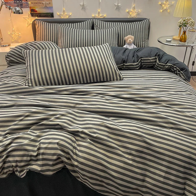 Plaid Cotton Bedding Set