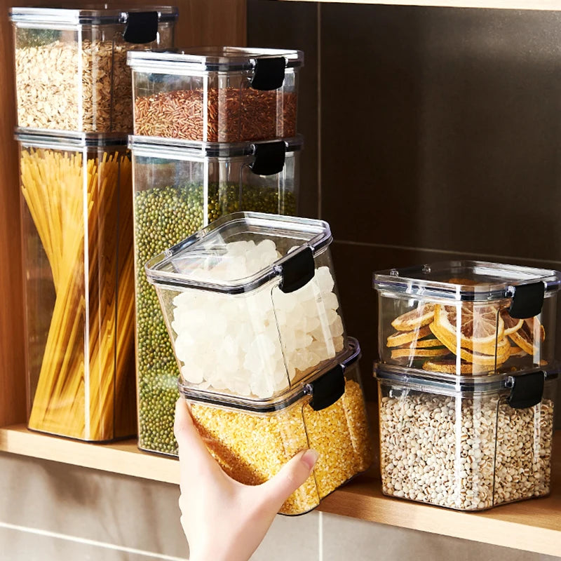 Sealed Kitchen Storage Jars Set