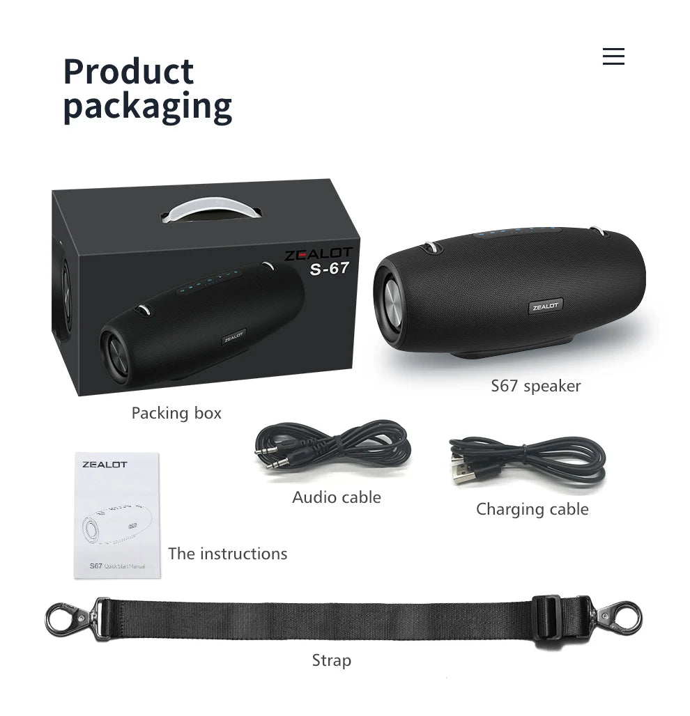 Portable Bluetooth Party Speaker