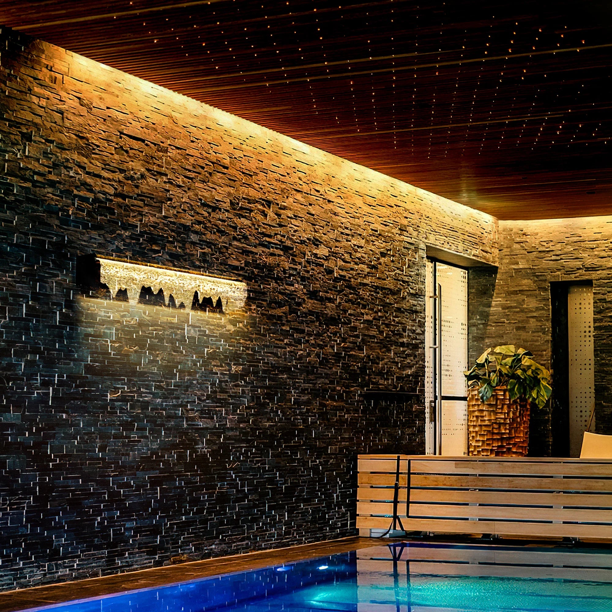 Acrylic Waterfall Wall Light