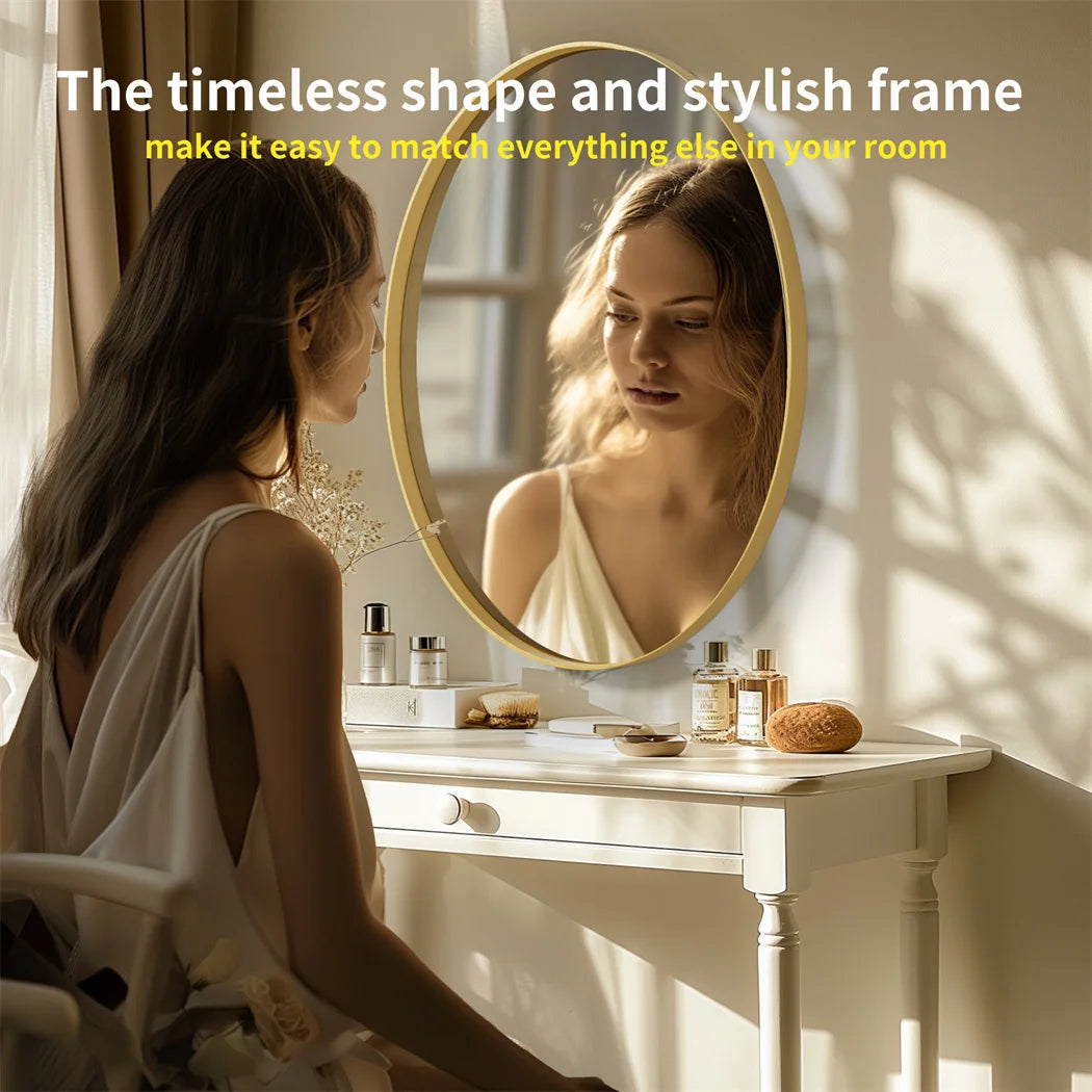 Brushed Gold Wall Mirror