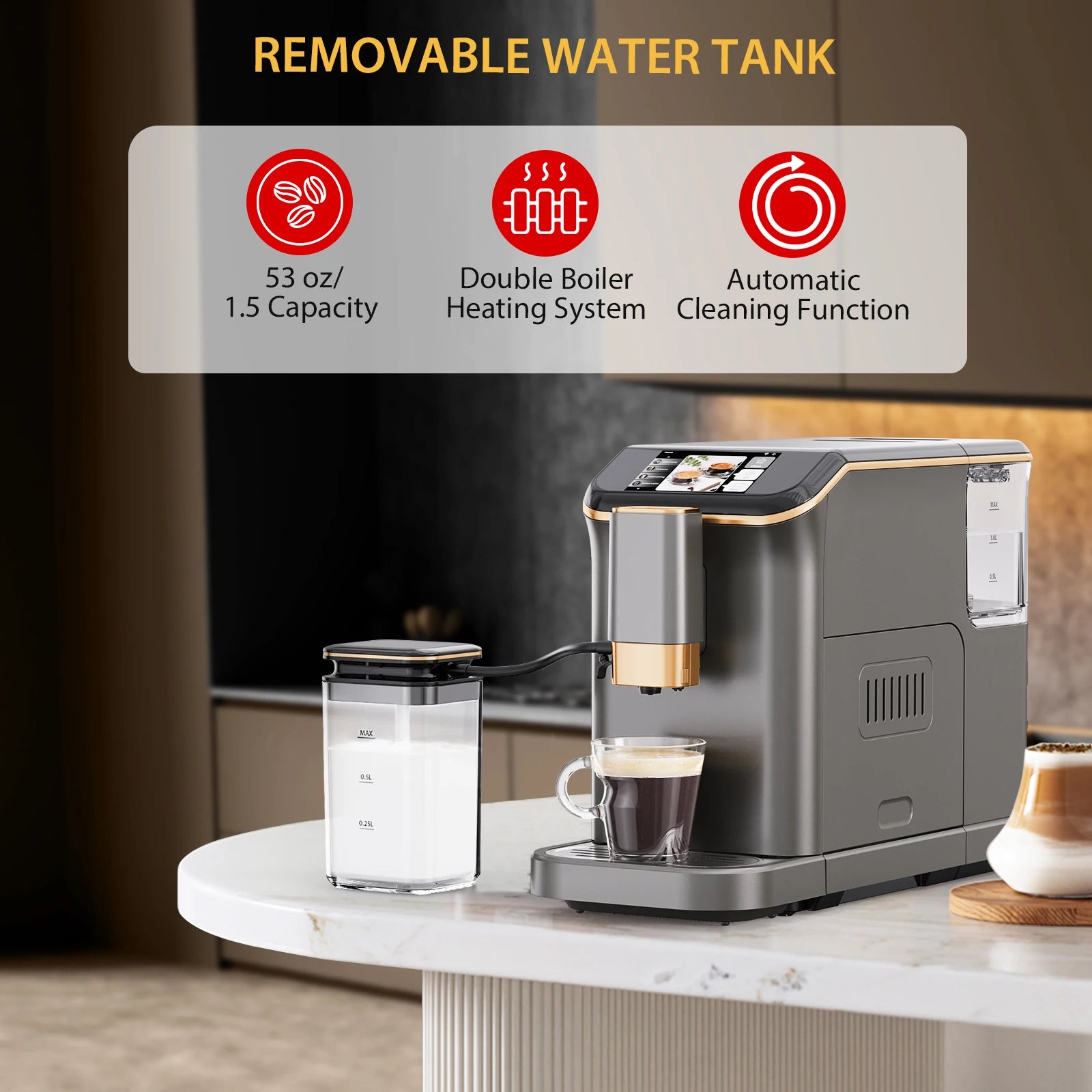20-Bar Automatic Espresso Machine
