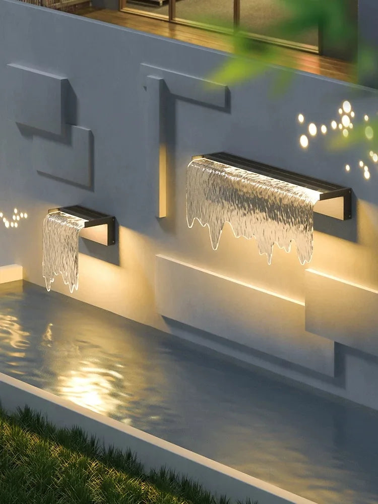 Acrylic Waterfall Wall Light