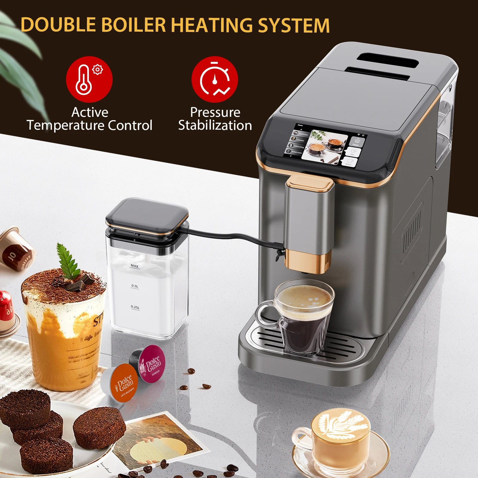 20-Bar Automatic Espresso Machine