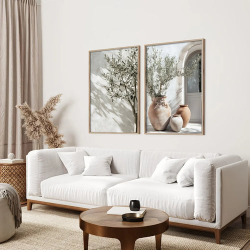 2pcs Tree Vase Wall Art Posters
