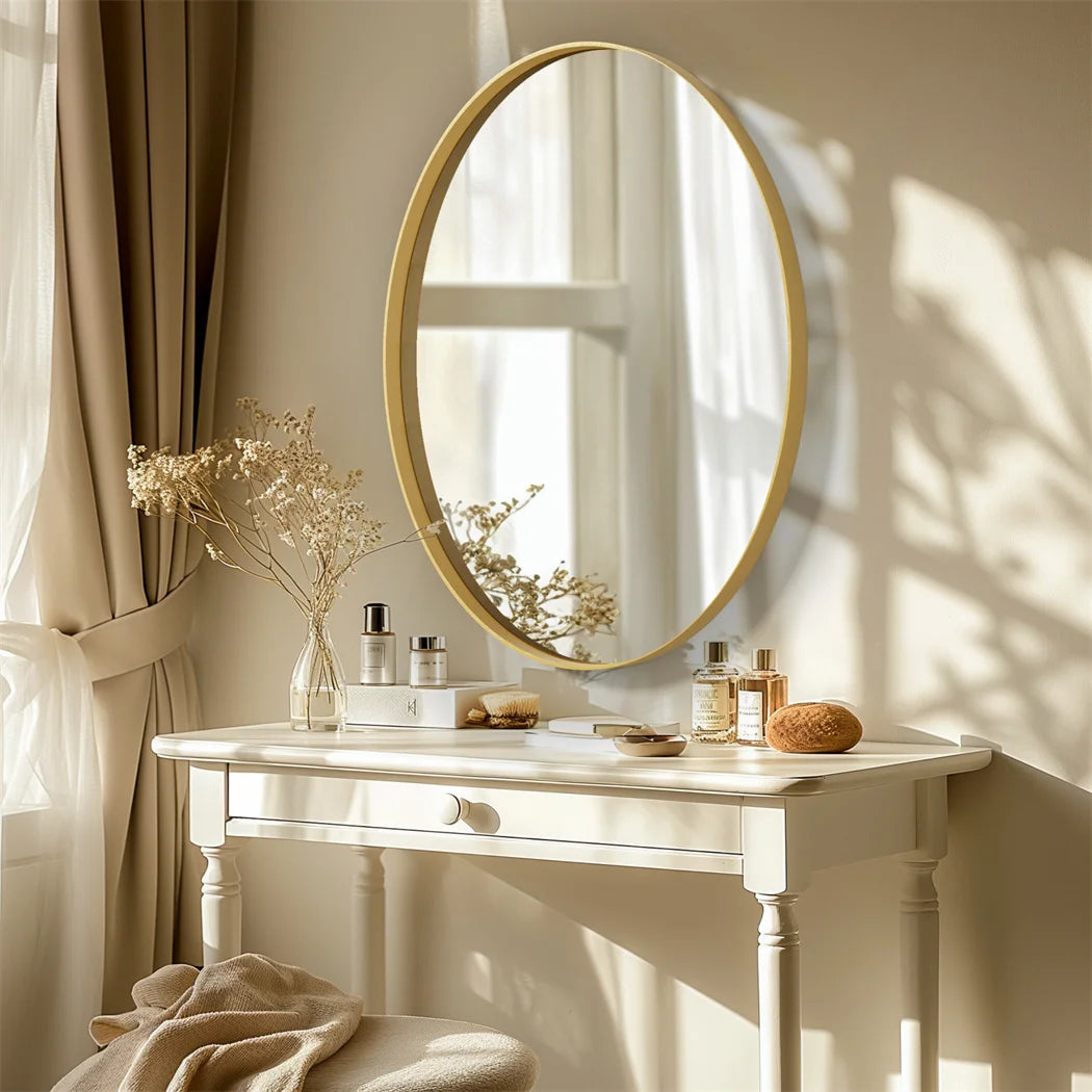 Brushed Gold Wall Mirror