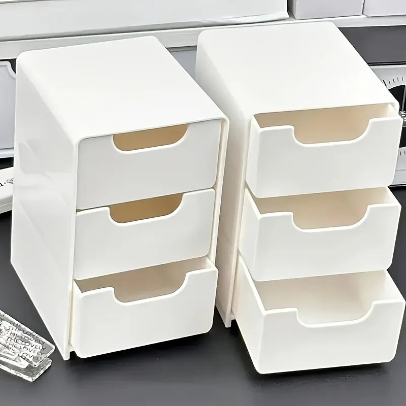 3-Tier Desk Organizer with Drawers