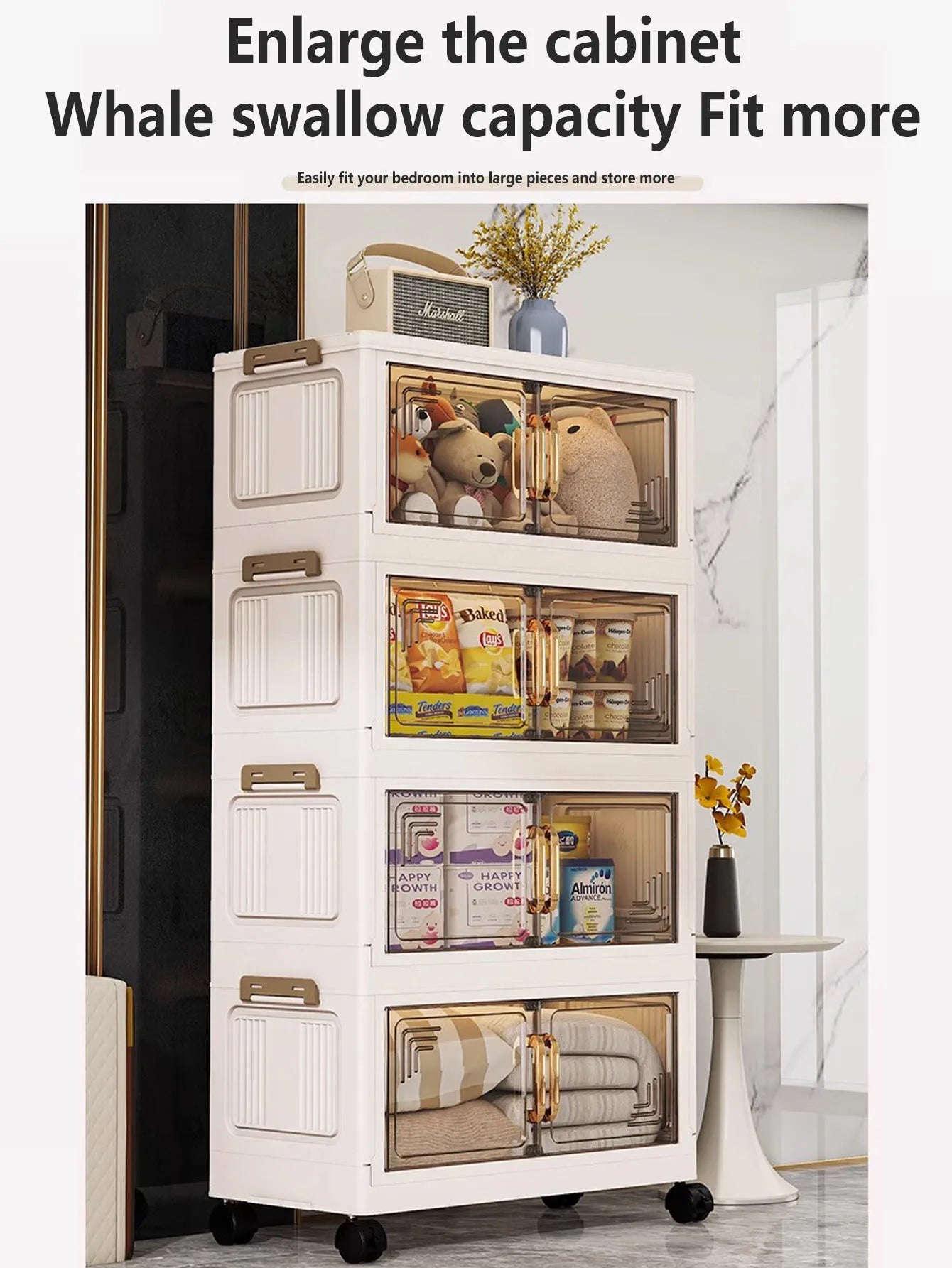 Folding Storage Cabinet Wardrobe