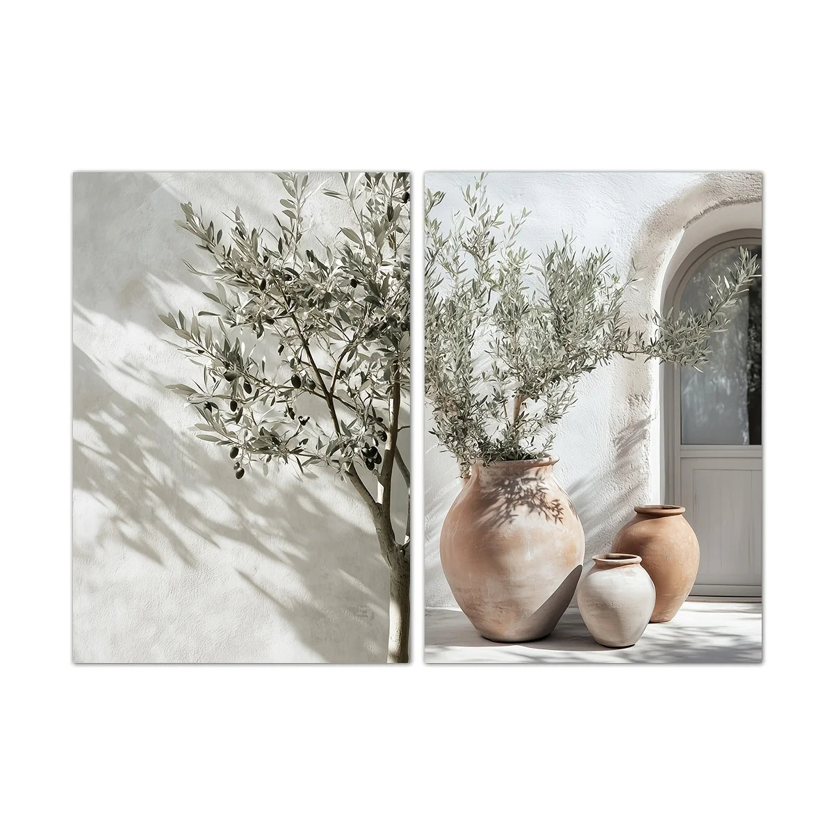 2pcs Tree Vase Wall Art Posters
