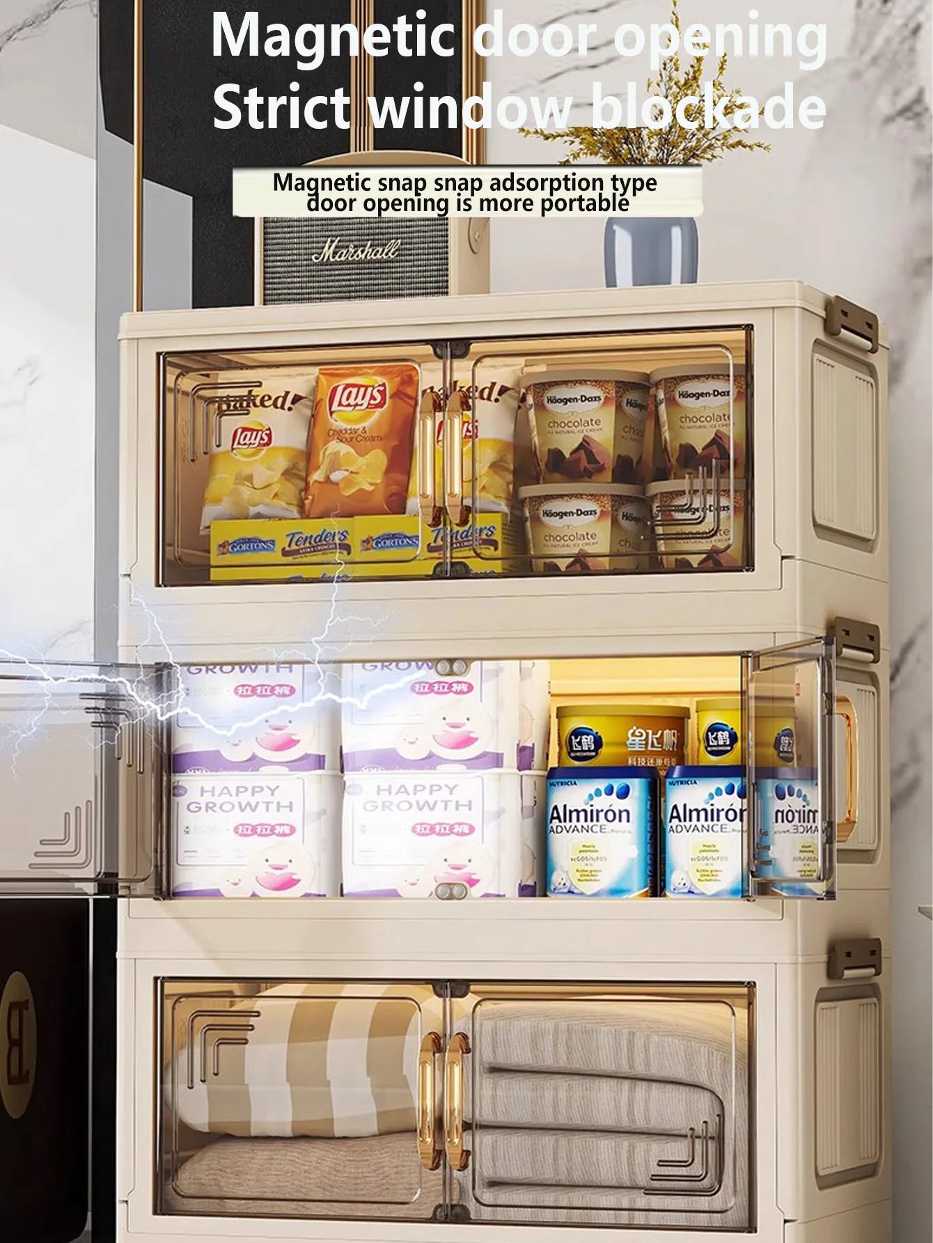 Folding Storage Cabinet Wardrobe
