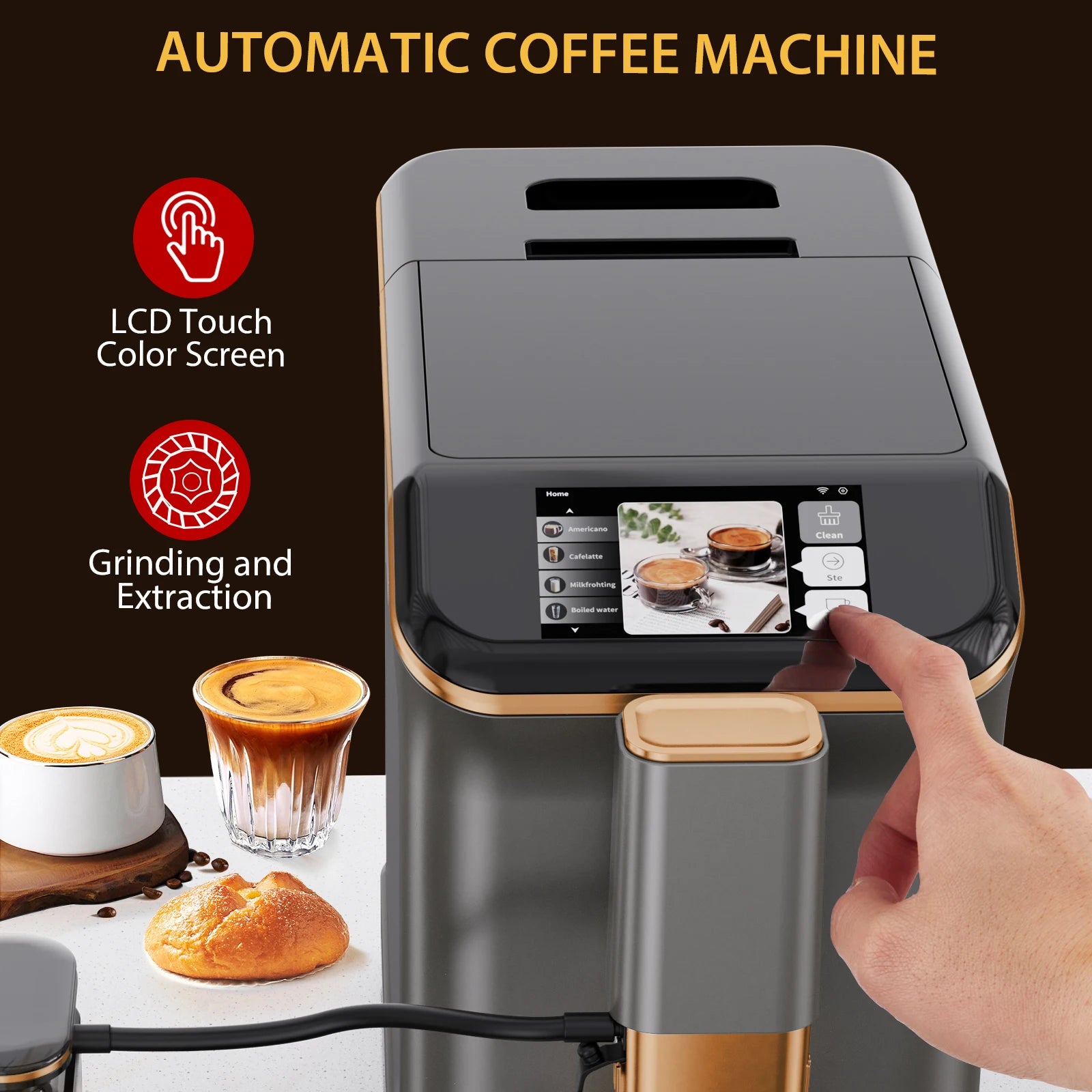 20-Bar Automatic Espresso Machine