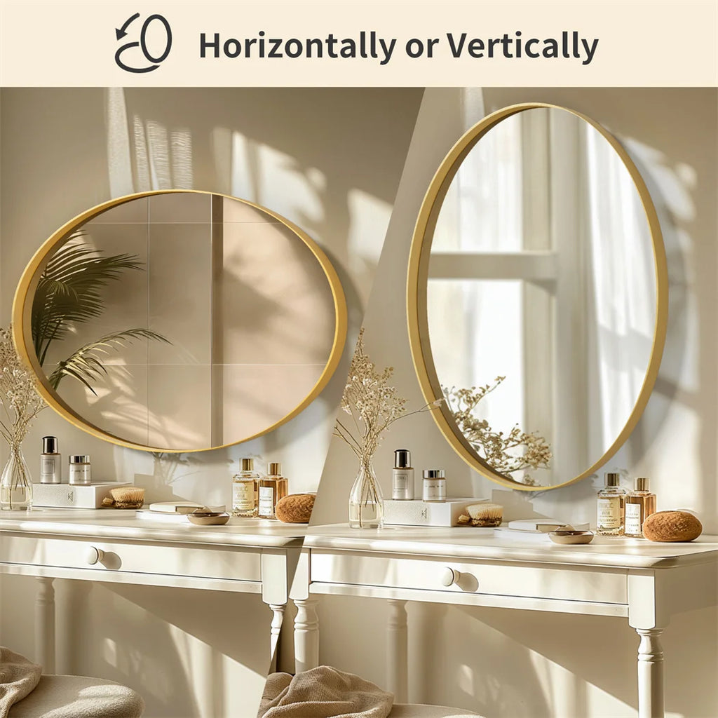 Brushed Gold Wall Mirror