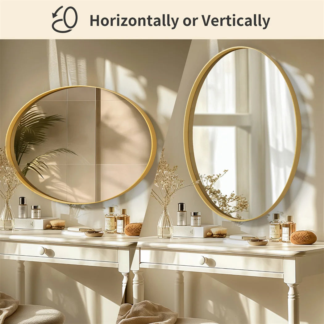 Brushed Gold Wall Mirror