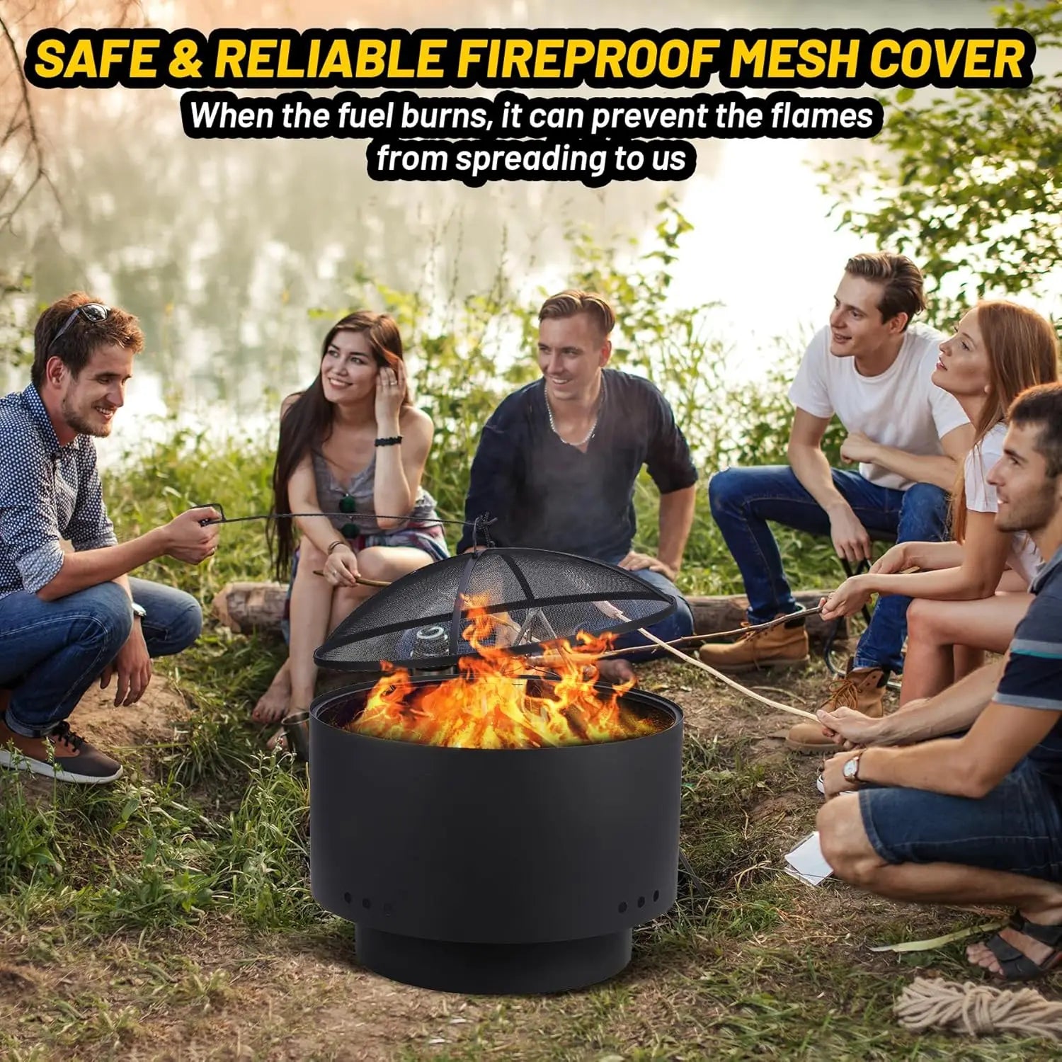 Smokeless Outdoor Patio Fire Pit