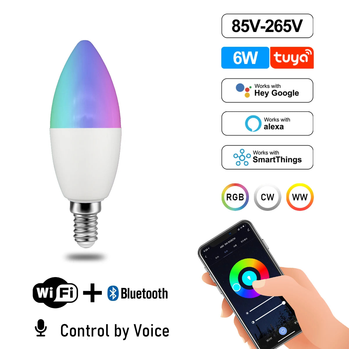 Smart WiFi LED Bulb Set