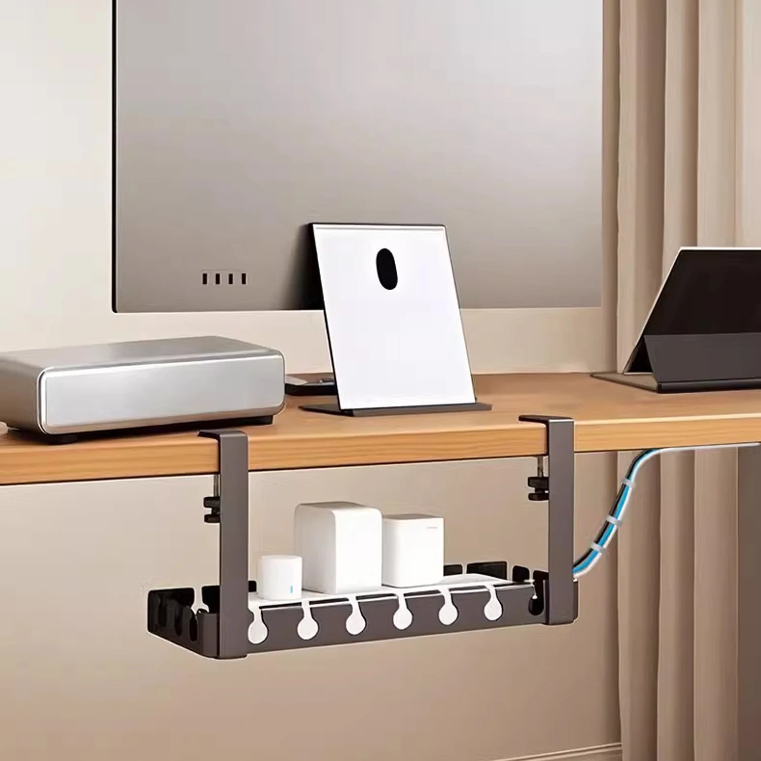 Under Desk Cable Management Tray