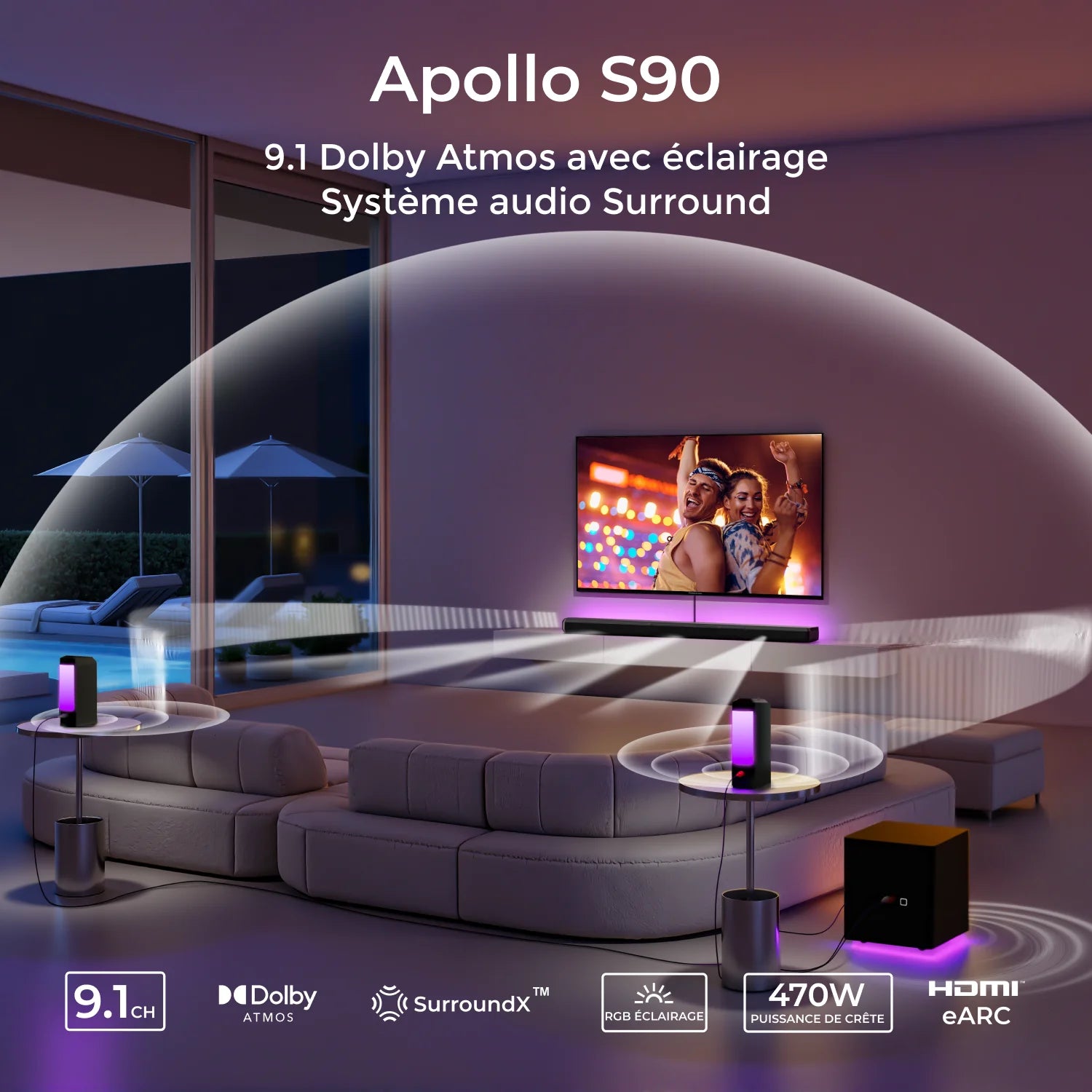 9.1ch Dolby Atmos Soundbar