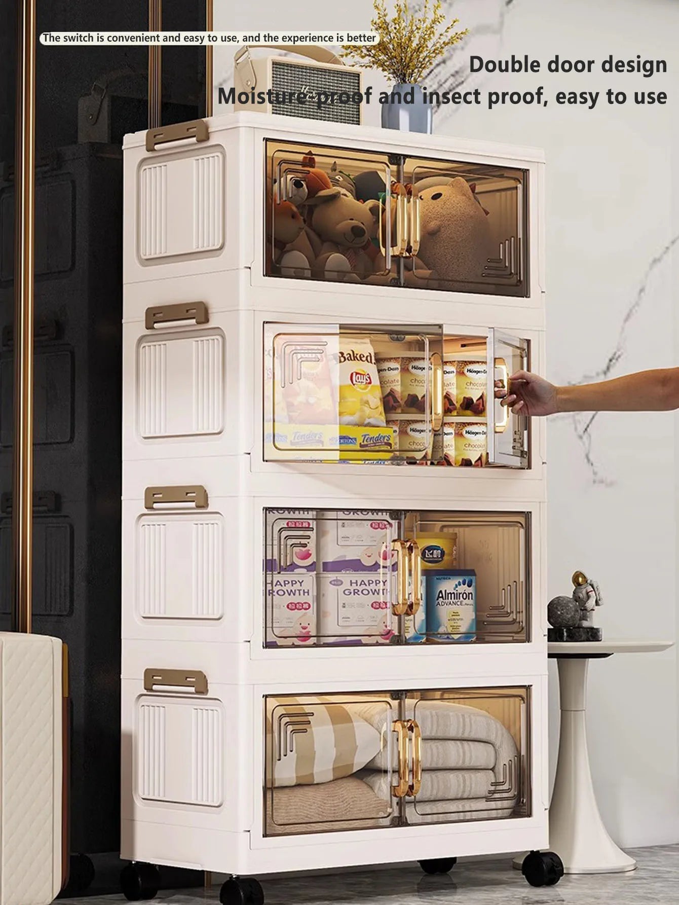 Folding Storage Cabinet Wardrobe