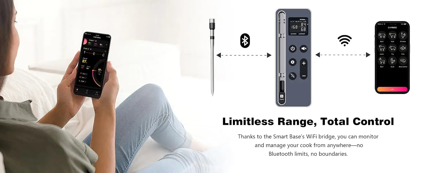 Wireless Bluetooth Meat Thermometer