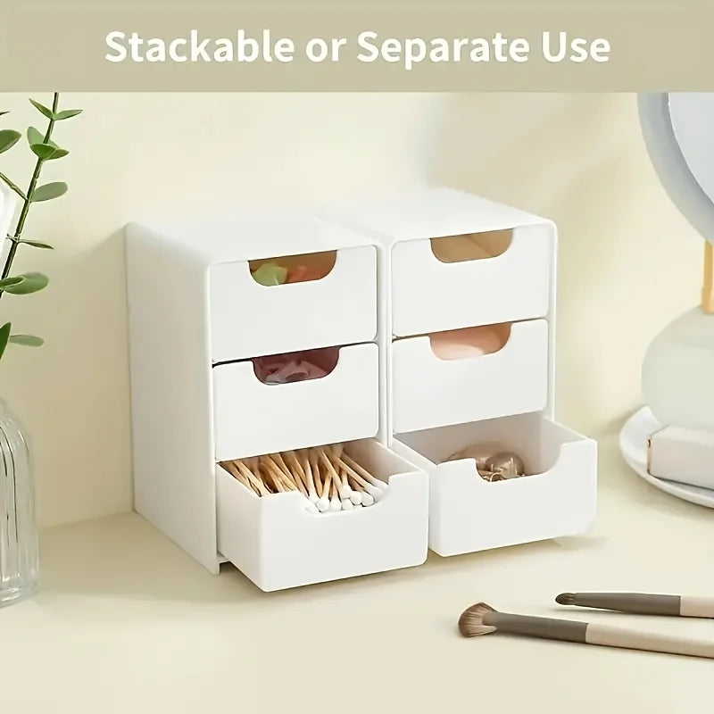 3-Tier Desk Organizer with Drawers