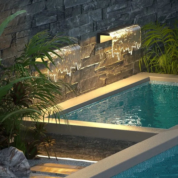 Acrylic Waterfall Wall Light