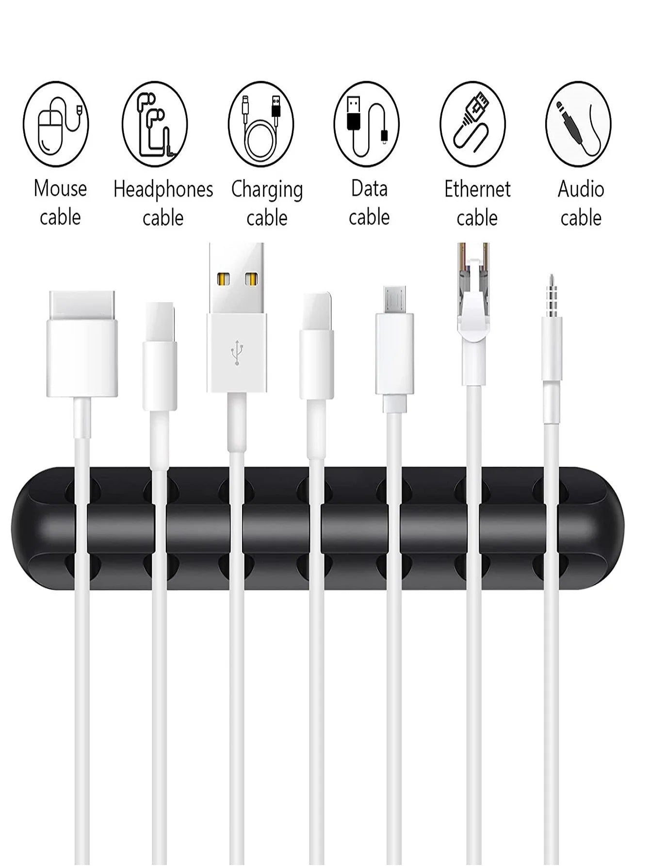 Silicone Cable Organizer Clips