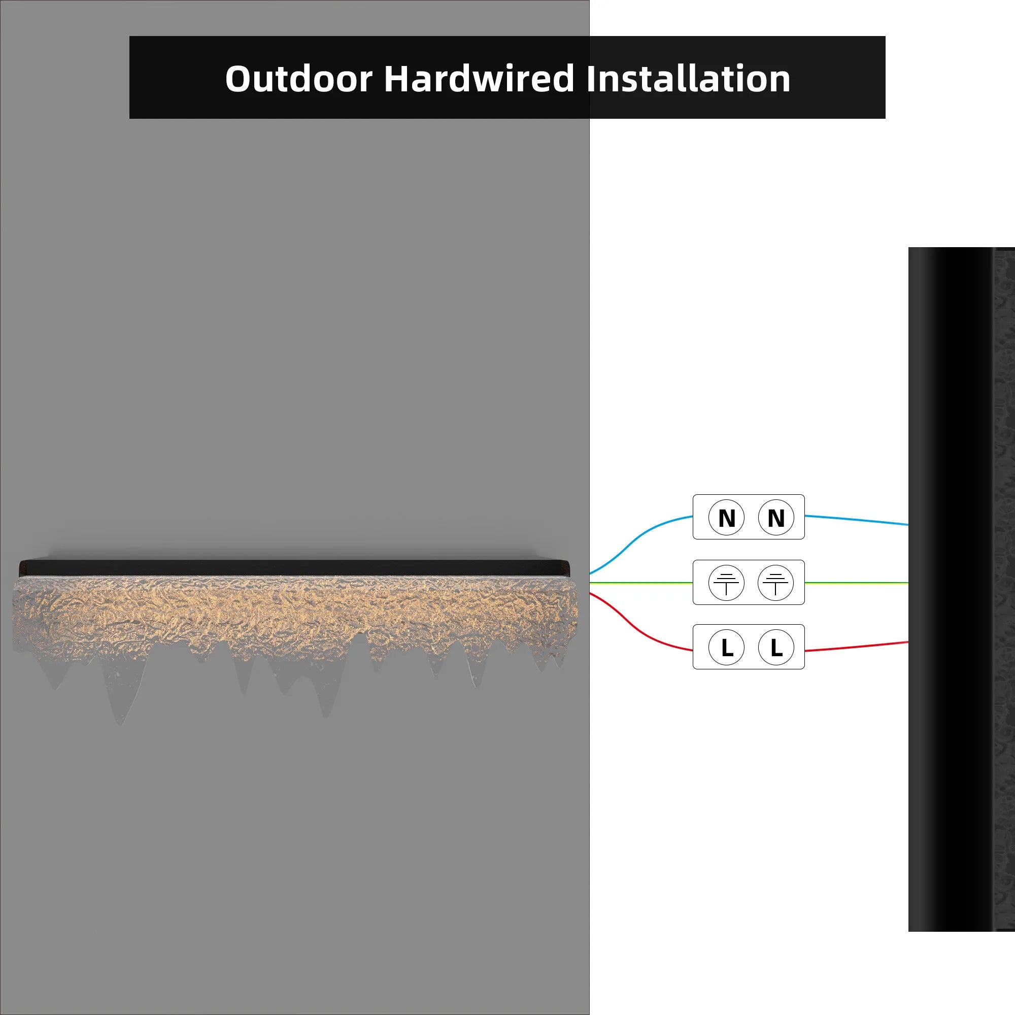 Acrylic Waterfall Wall Light