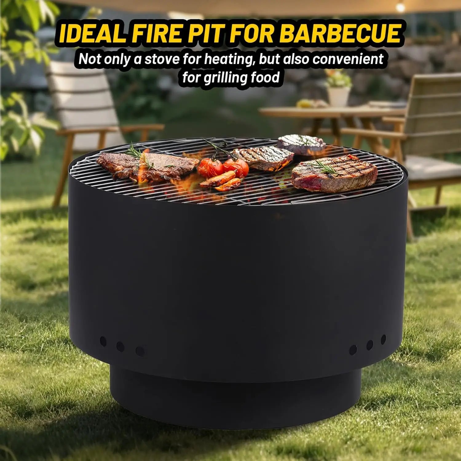 Smokeless Outdoor Patio Fire Pit