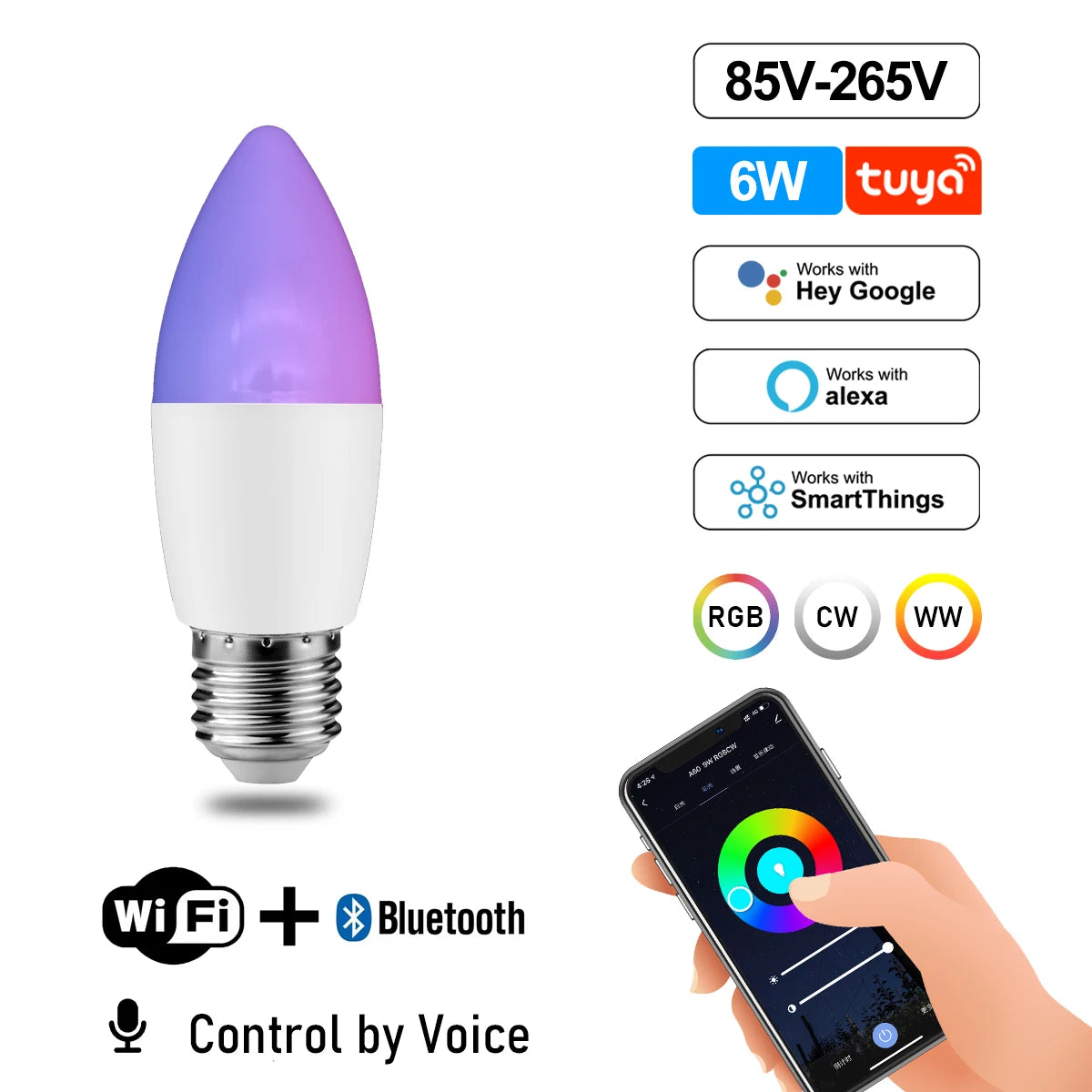 Smart WiFi LED Bulb Set