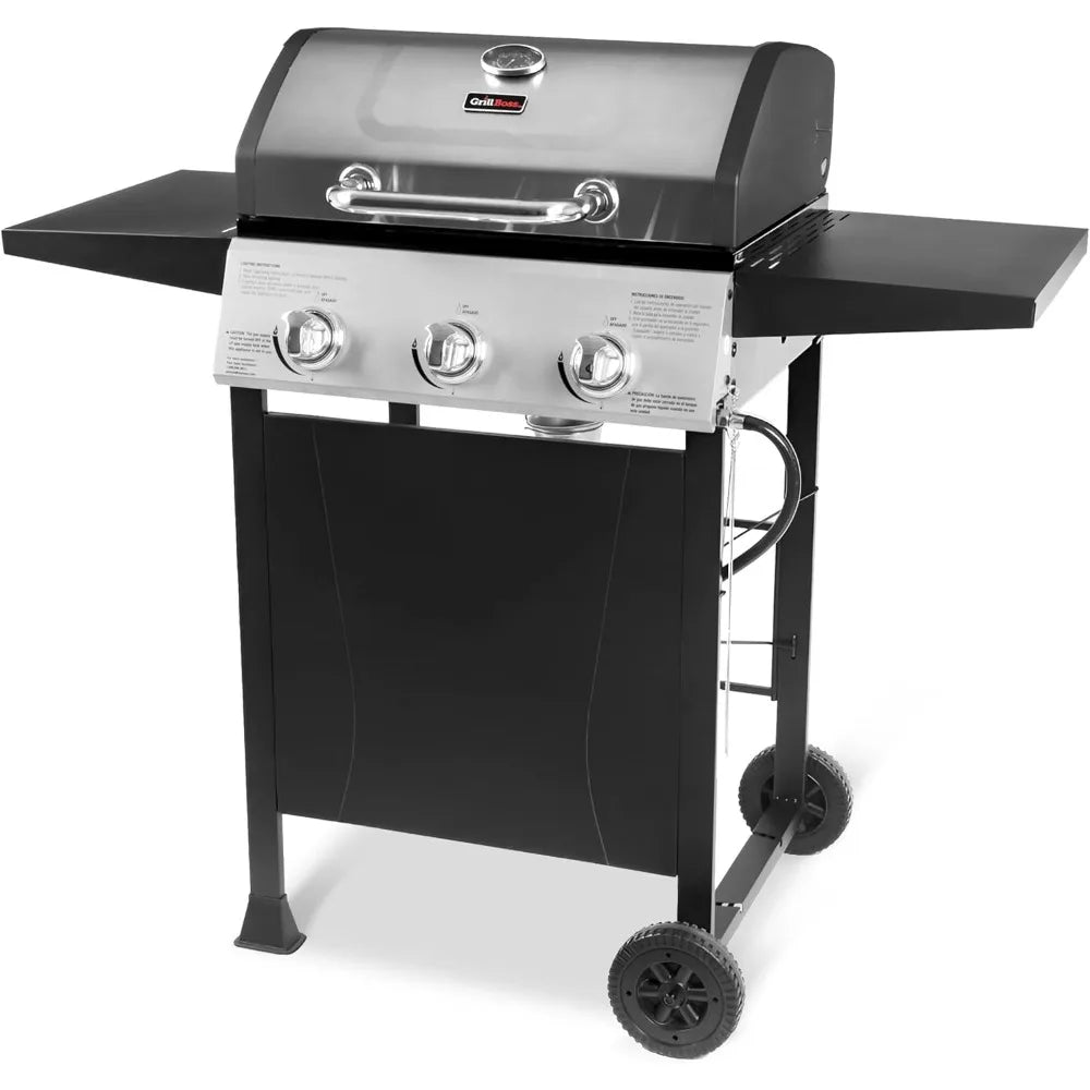 Portable 3-Burner Gas Grill