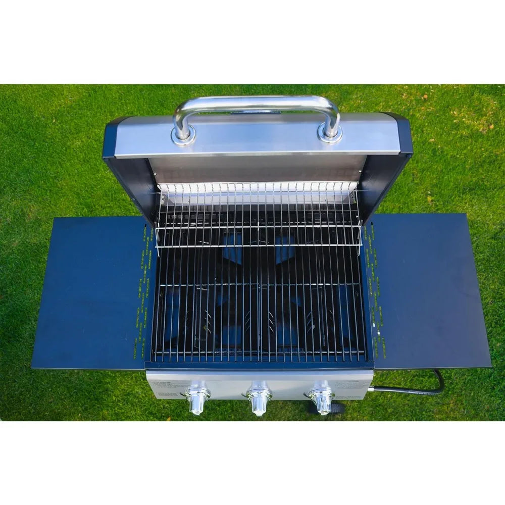Portable 3-Burner Gas Grill
