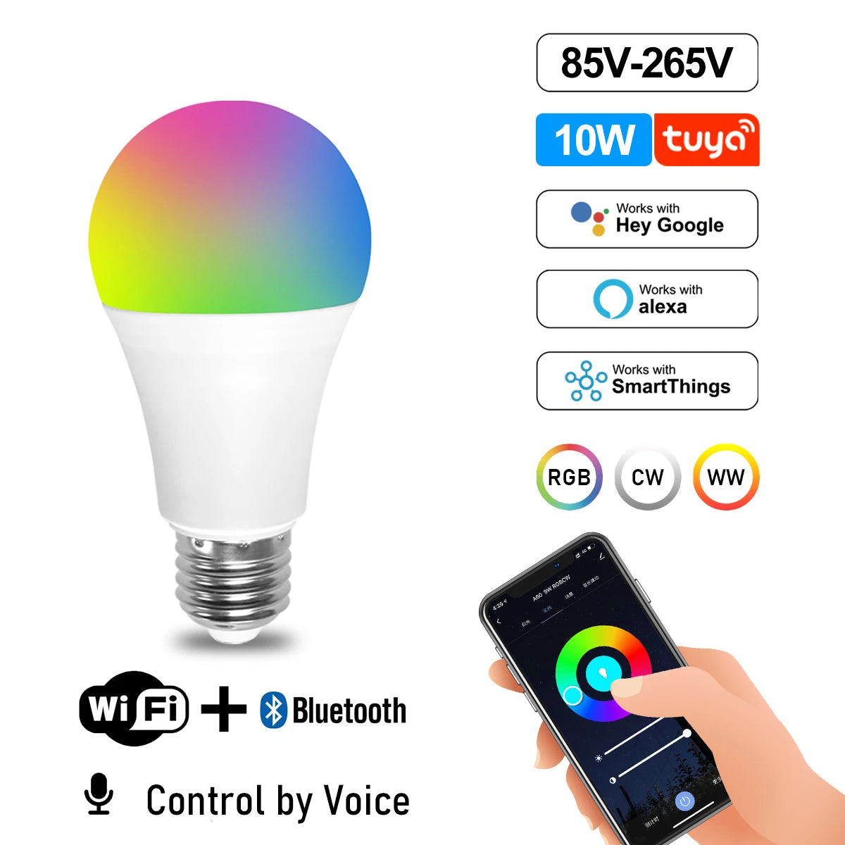 Smart WiFi LED Bulb Set