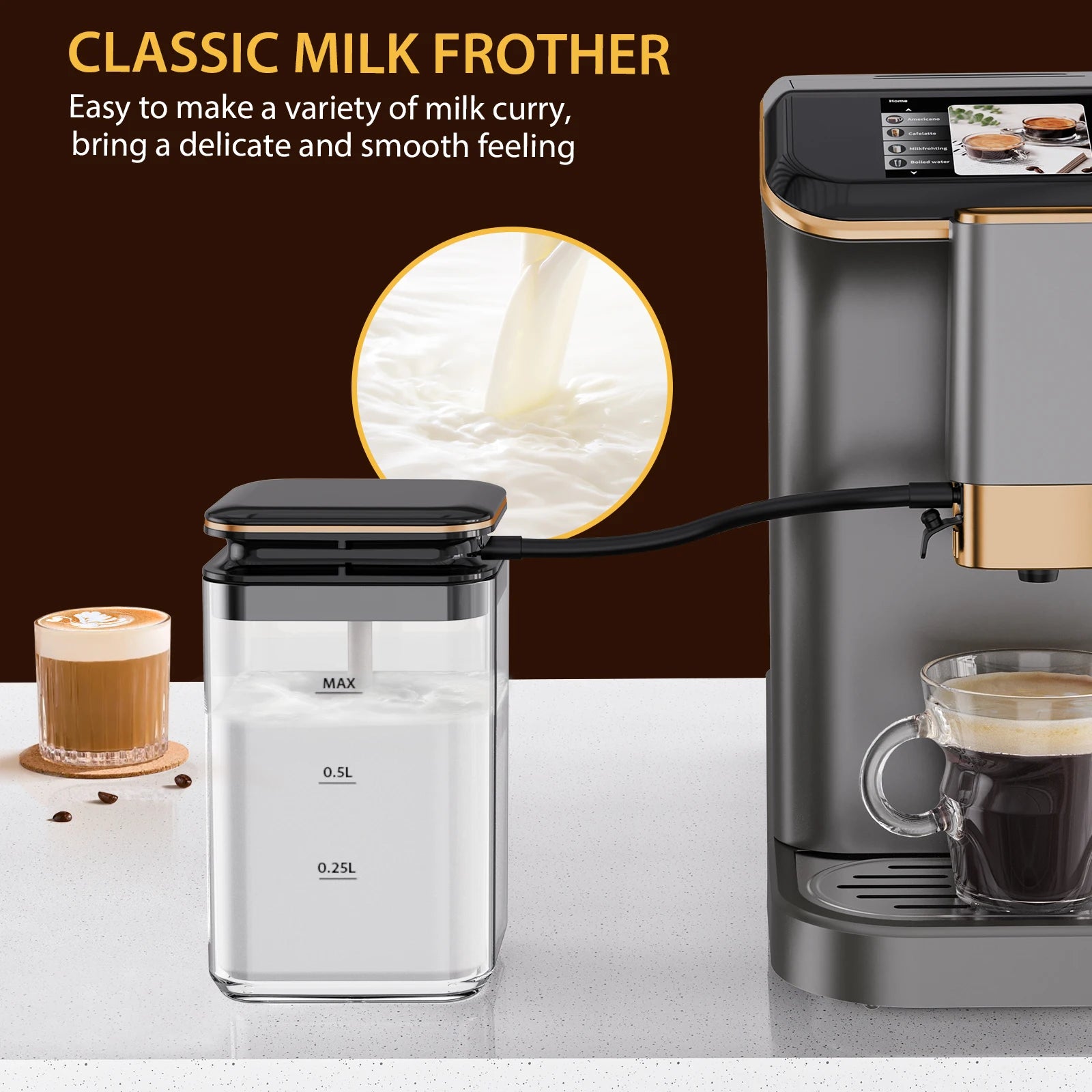 20-Bar Automatic Espresso Machine