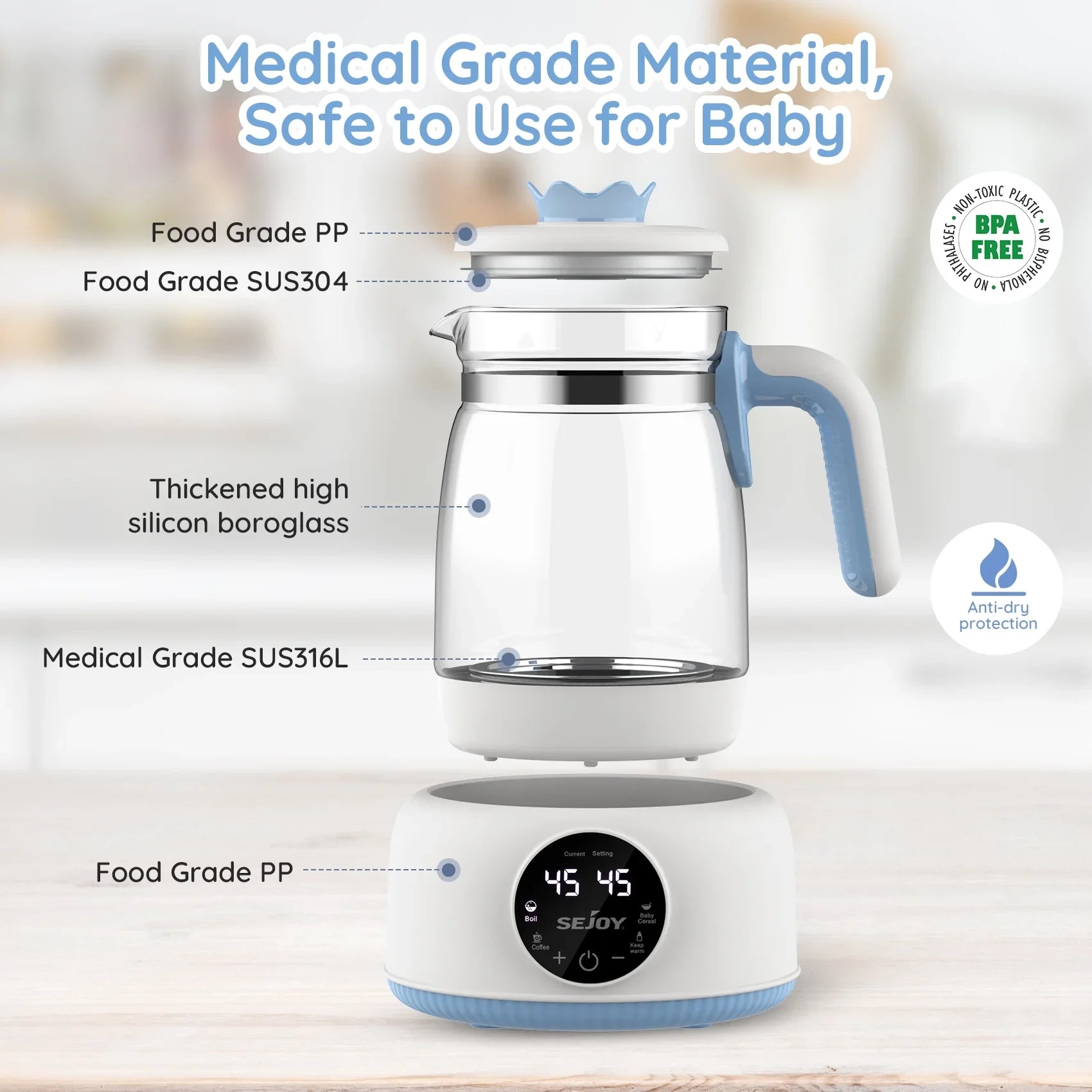 Sejoy Baby Electric Kettle