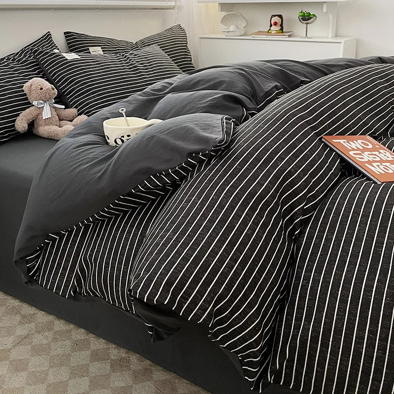 Plaid Cotton Bedding Set