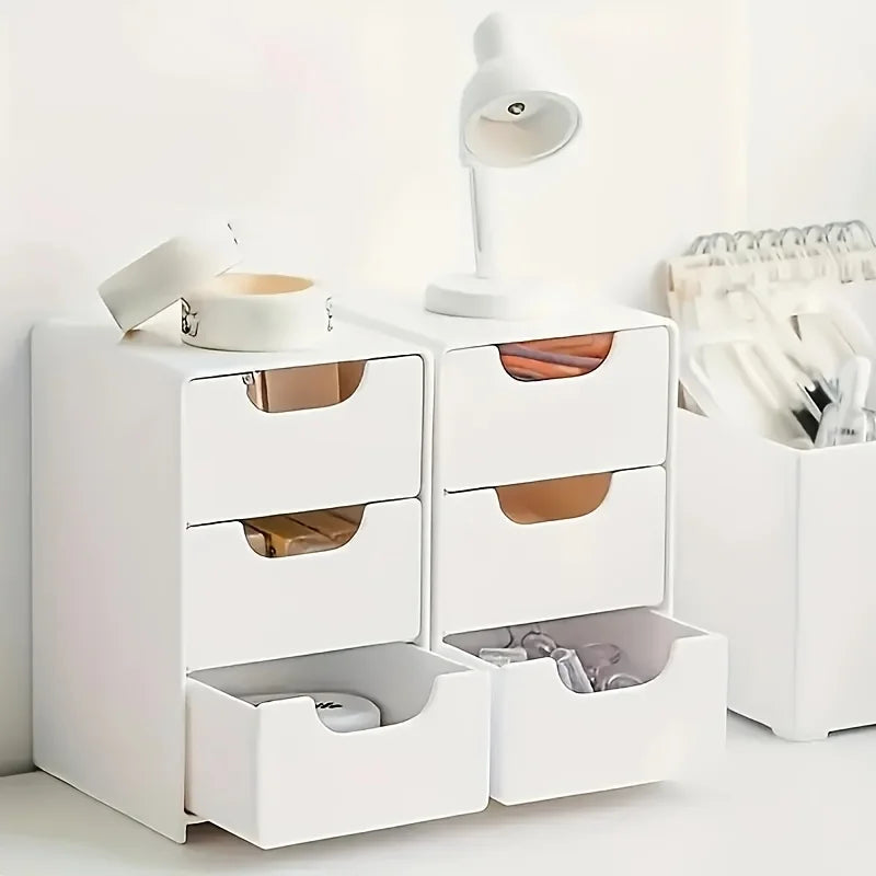 3-Tier Desk Organizer with Drawers
