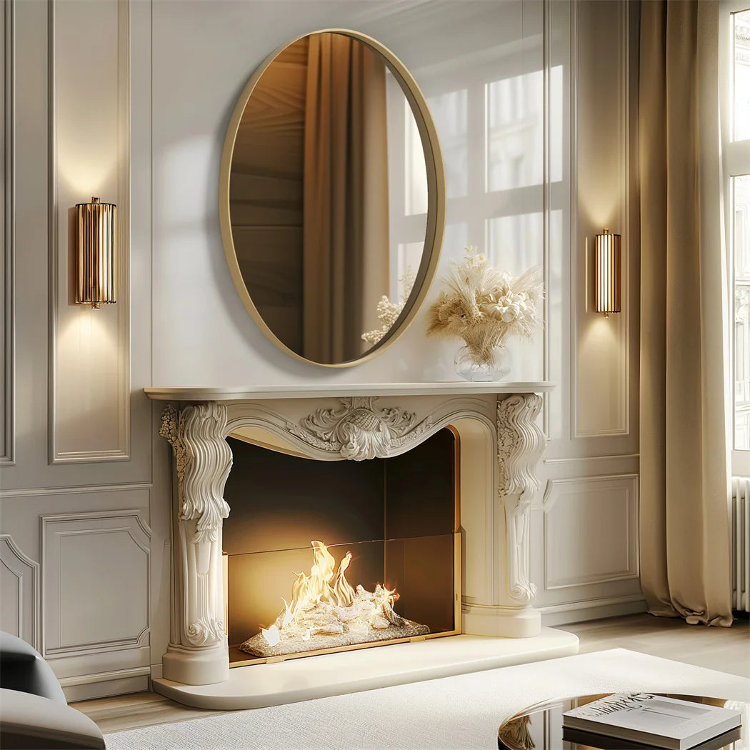 Brushed Gold Wall Mirror