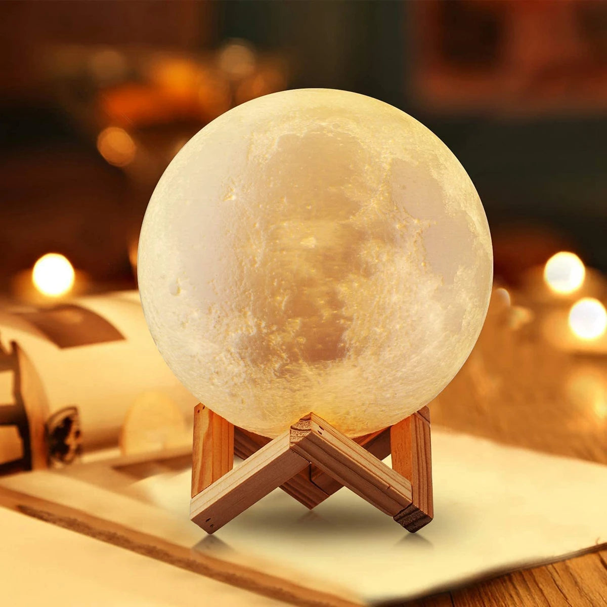 8cm LED Moon Night Lamp
