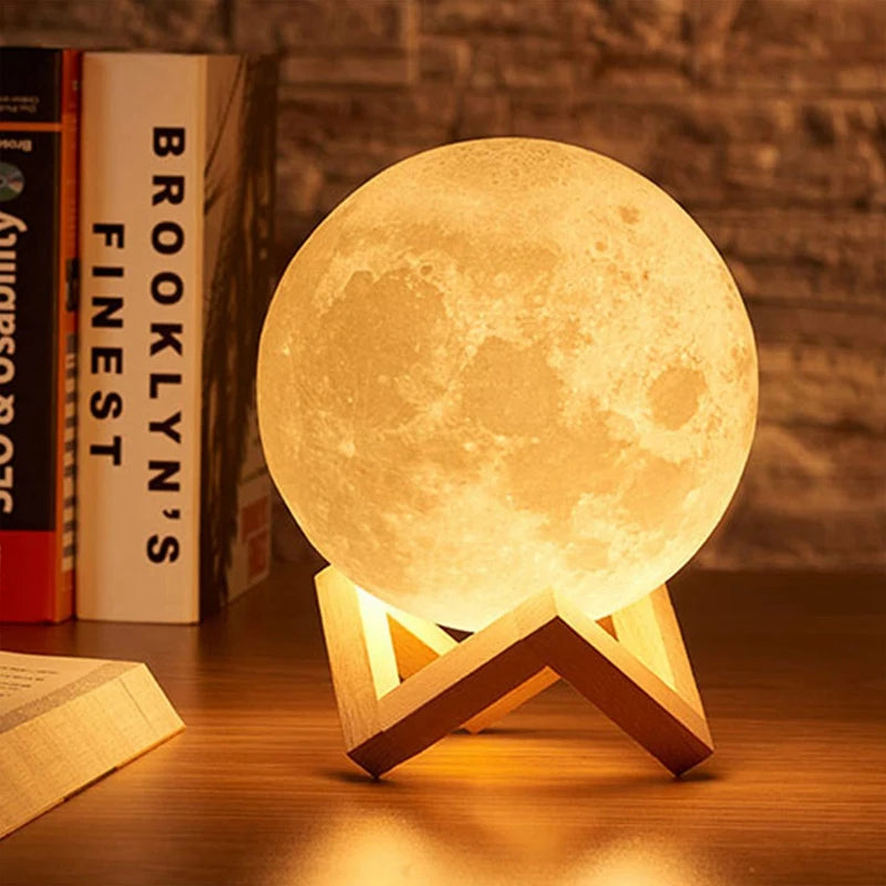 8cm LED Moon Night Lamp