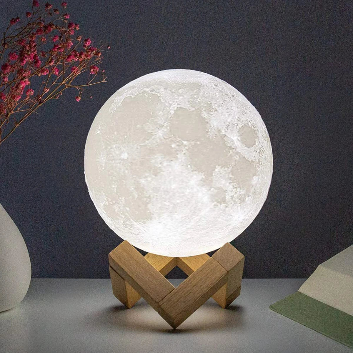 8cm LED Moon Night Lamp