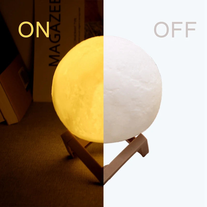 8cm LED Moon Night Lamp